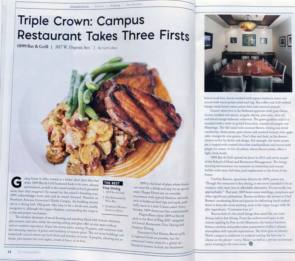 Triple Crown:  Campus Restaurant Takes Three Firsts