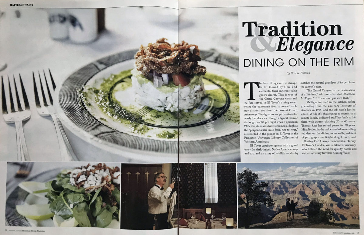 Tradition & Elegance:  Dining on the Rim